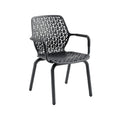Modern Outdoor Chair with Geometric Cut-out Design